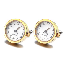 father's day gift for dad luxury clock watch cufflink mens womens personalized custom made cufflinks manufacturer